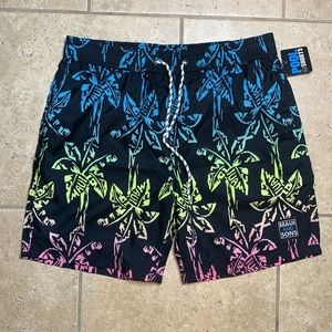 Maui and Sons Jungle Rad Swim trunks